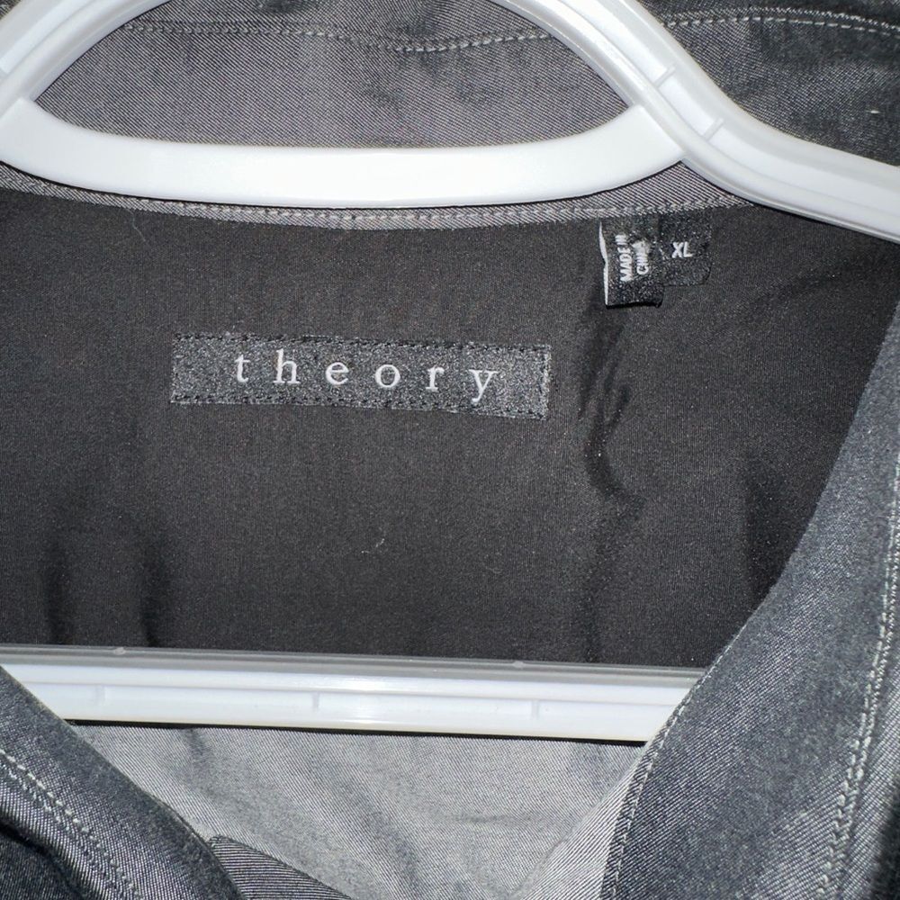 NWOT Theory Sylvain Shirt in Good Cotton - Picture 5 of 9